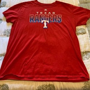 Majestic Texas Rangers Baseball Tee Short Sleeve Unisex See Photos